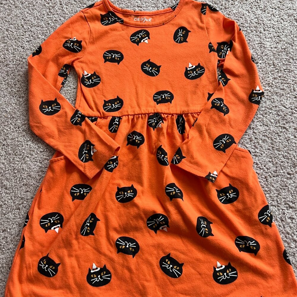 Girls Cat & Jack Halloween Dress-6/6X
